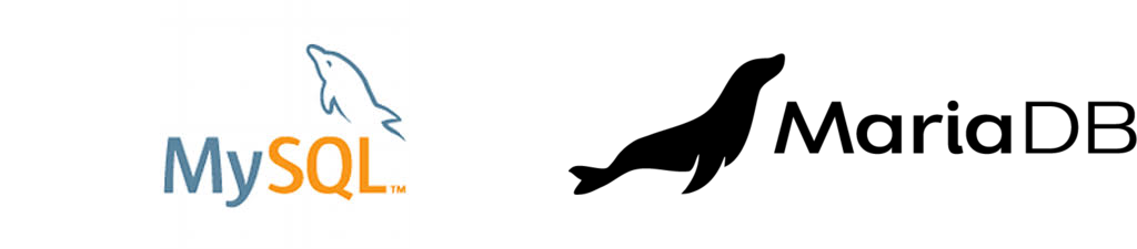 MySQL and MariaDB logos